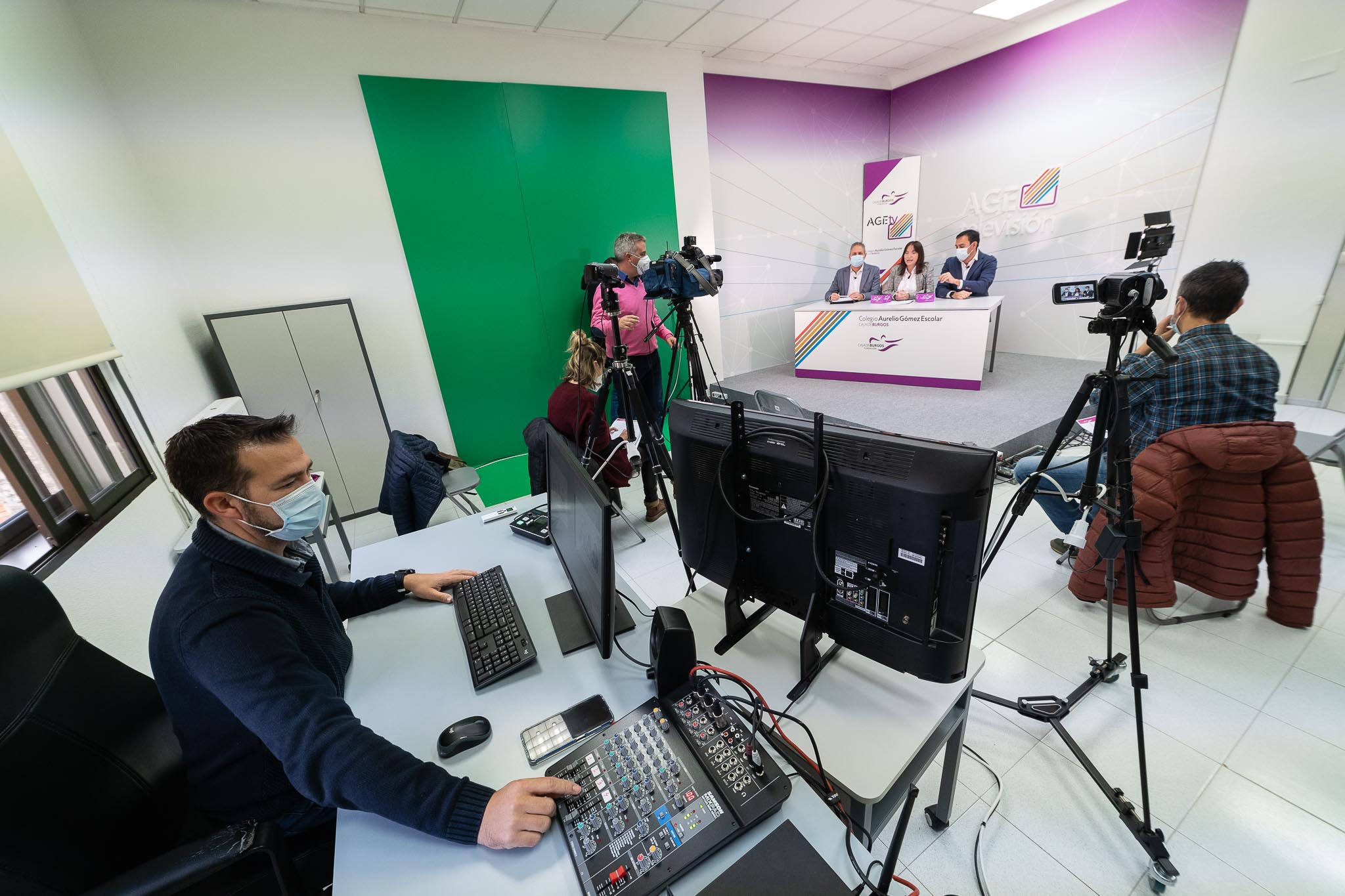 estudio tv colegio caja burgos